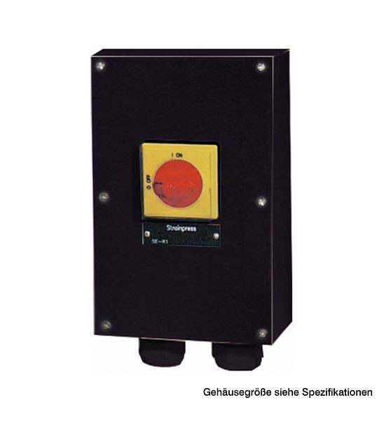 GIFAS Vollgummi-Verteiler Typ 3020, Hauptschalter 80A, PG unten, NOT-AUS-Funktion, 256940