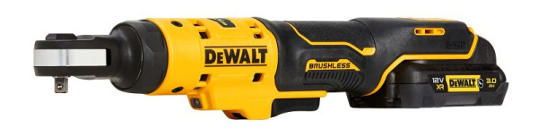 DeWalt 12V XR Akku-Ratsche, 1/4" (bürstenlos) inkl. 1x G-Akku (12 Volt / 3 Ah), DCF504L1G-QW