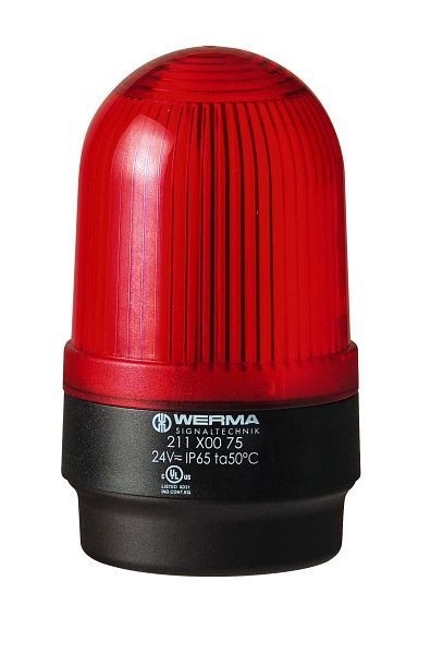 WERMA Blitzleuchte Bodenmontage 115VAC 97 x 58 mm RD- rot, 212.100.67