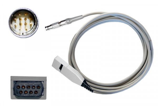 Golmed SpO²-Adapterkabel, zu Nellcor auf Stecker Lemo, GS 1011PA