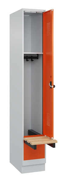 C+P Spind Evolo PLUS, 1 Abteile, 1950x300x815mm, 7035/2004, Drehriegel, 049040-10 S10002