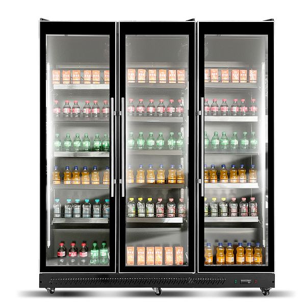 A&S Polarny Getränkekühlschrank 1600 Liter, schwarz, 1680 x 635 x 1.980 mm, KS-1680-N
