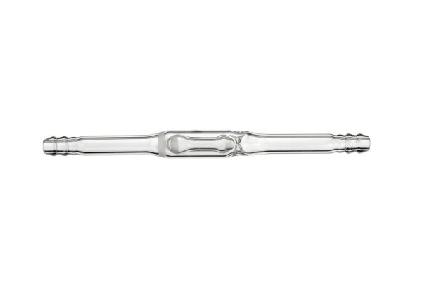 Rettberg Rückschlagventil, mit 2 Oliven Ø 9mm, für Einbau in Schlauchleitungen, Borosilikatglas 3.3, 154000050