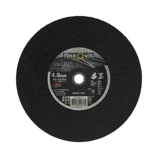Flexovit Trennscheibe ZA24P-406x4.0x25.4-T41 FLX-Special ZIRKONKORUND gerade - 41 ZA24P, VE: 10 Stück, 66252833607