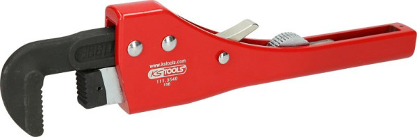 KS Tools Einhand-Ratschen-Rohrzange mit verstellbarem Kopf, 111.3540