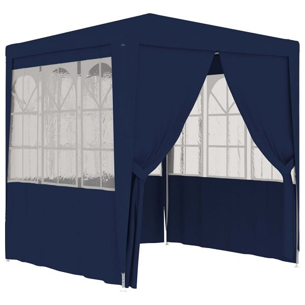 vidaXL Profi-Partyzelt mit Seitenwänden 2,5x2,5 m Blau 90 g/m², 48519