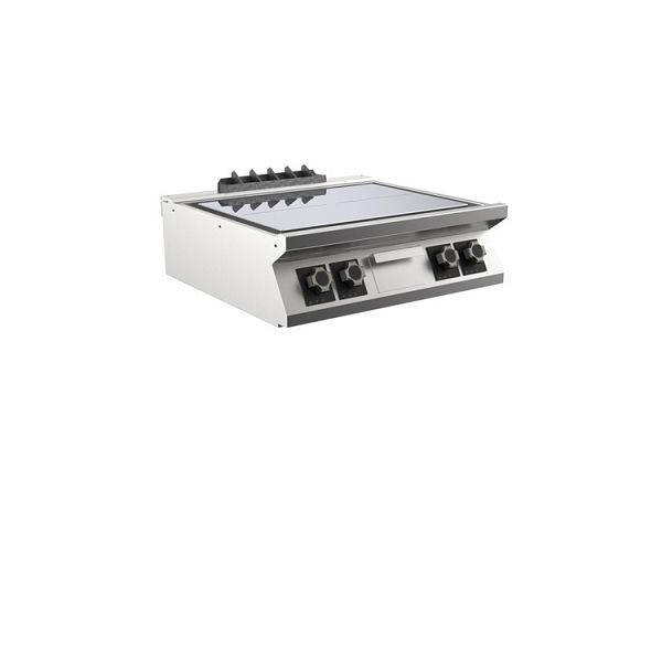 Mareno M1-900 Plancha mit 4 flachen Kochplatten, 80cm, 800(B)x920(T)x250(H)mm, PL98ET, 191.139