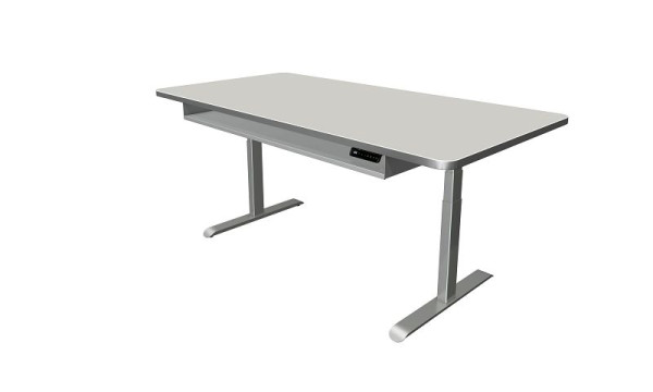 Kerkmann Steh-/Sitztisch Move 4 Premium, B 2000 x T 1000 mm, elektrisch höhenverstellbar von 620-1270 mm, lichtgrau, 10320711