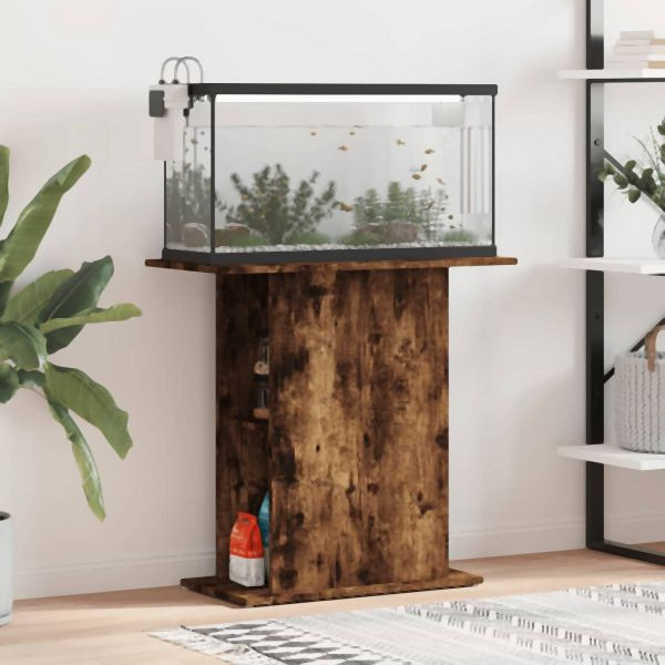 vidaXL Aquariumständer Räuchereiche 75x36x72,5 cm Holzwerkstoff, 833652