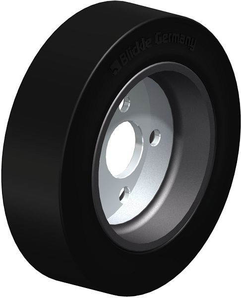 Blickle GEVA 302/4 Rad aus Elastik-Vollgummi, Schwarz, 754433