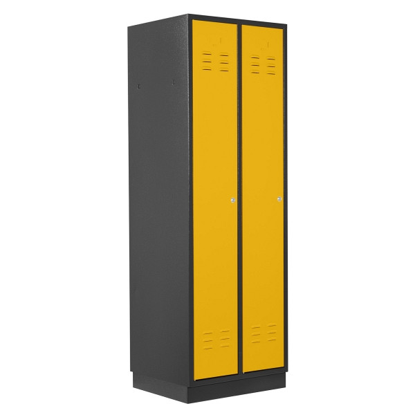 ADB Spind 2-türig, Farbe RAL 7016/1021, regular door, 41882