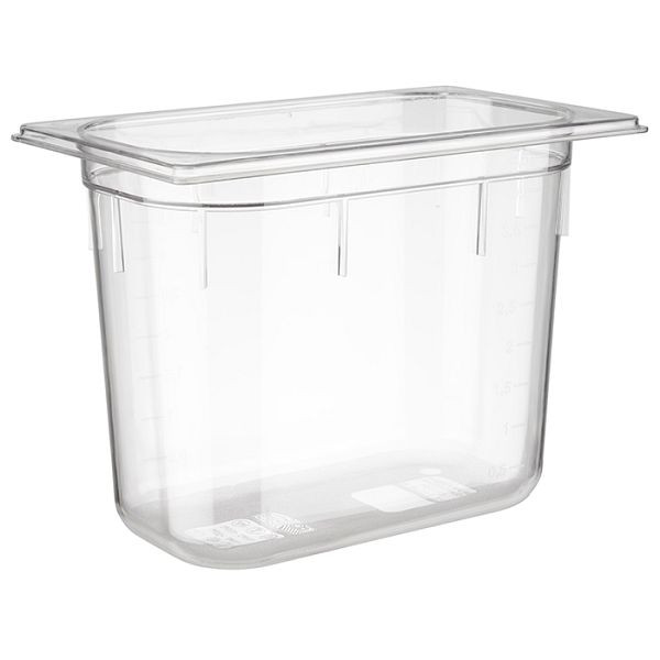 APS GN 1/4 Behälter, 26,5 x 16,2 cm, Tiefe: 200 mm, Polycarbonat, 5,5 Liter, 82034