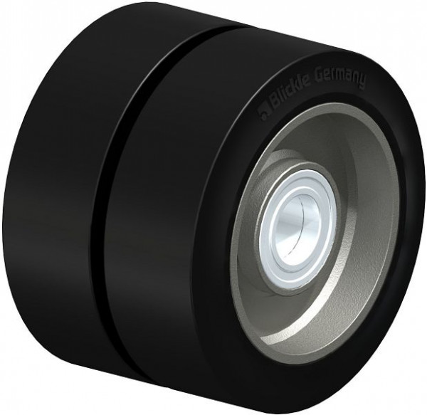 Blickle DS 425/80K Rad aus Elastik-Vollgummi, Schwarz, 619528