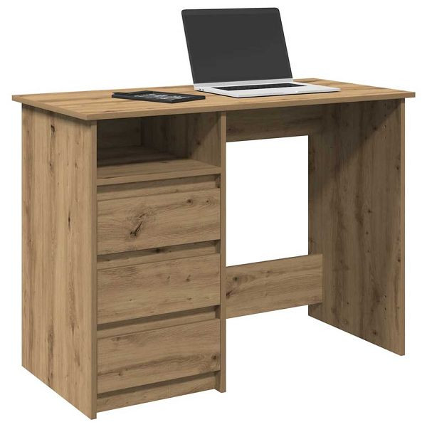 vidaXL Schreibtisch Artisan-Eiche 102x50x75 cm Holzwerkstoff, 860471
