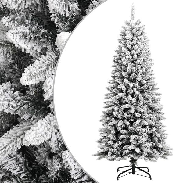 vidaXL Künstlicher Weihnachtsbaum Beschneit 150 cm PVC&PE, 345189