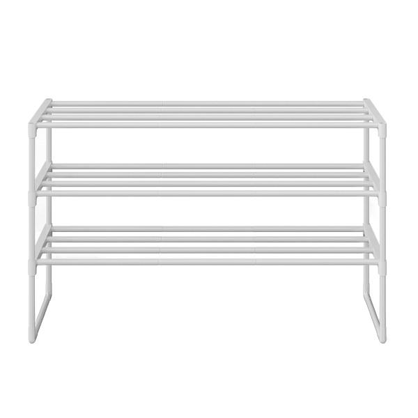 SONGMICS Schuhregal, Weiß, 92x30x55 cm, LSA303W03, 0194343587813