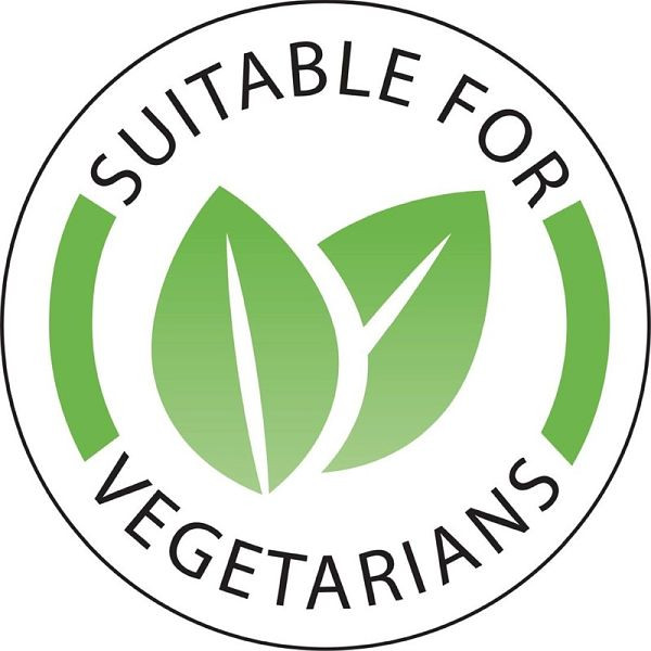 Hygiplas Etikett 25mm Geeignet für Vegetarier, VE: 1000 Stück, U913