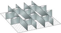 LISTA Set Trennwände (BxTxFH) 500x600x75mm, 14-teilig, 56.172.000