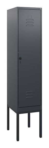 C+P Umkleidespind Classic PLUS, Gestell, 1950x400x500mm, 7016/7016, Drehriegel, 0800305-12 S10012