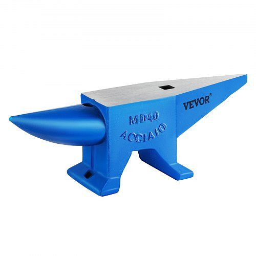 VEVOR Schmiede Amboss 40KG Schmiede Zubehör Amboss Werkzeuge geschmiedeter Stahl mit rundem und quadratischem Loch robust, GZ40KGGZ000000001V0