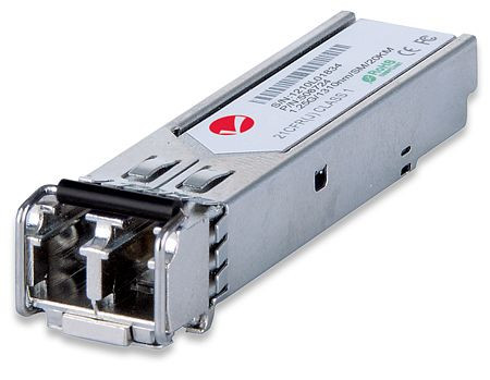 INTELLINET Gigabit SFP Mini-GBIC Transceiver für LWL-Kabel, 1000Base-LX (LC) Singlemode-Port, 20 k, 506724
