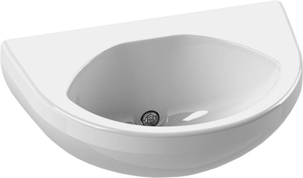 KWC Handwaschbecken, GFK, Hinterwandmontage, weiß, 465x210x305 mm, 2030053464