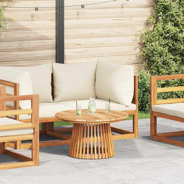 vidaXL Garden Couchtisch Braun 70 x 70 x 40 cm Teak-Massivholz, 42006350