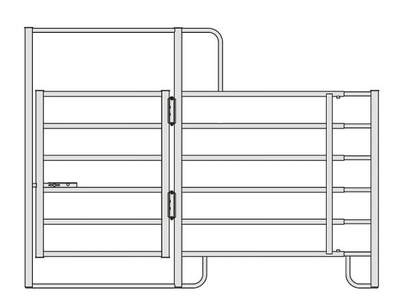 Growi Panel Comfort Line mit Tor, ausziehbar 300 - 400 cm, 19902640