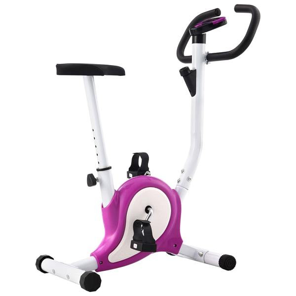 vidaXL Heimtrainer mit Riemenantrieb Lila, Lila und Weiß, 92011