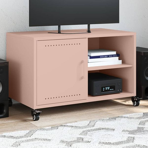 vidaXL TV-Schrank Rosa 68x39x43,5 cm Kaltgewalzter Stahl, 846669