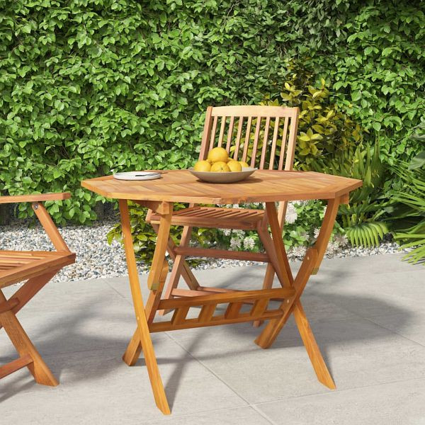 vidaXL Klappbarer Gartentisch 90x75 cm Massivholz Akazie, 319672