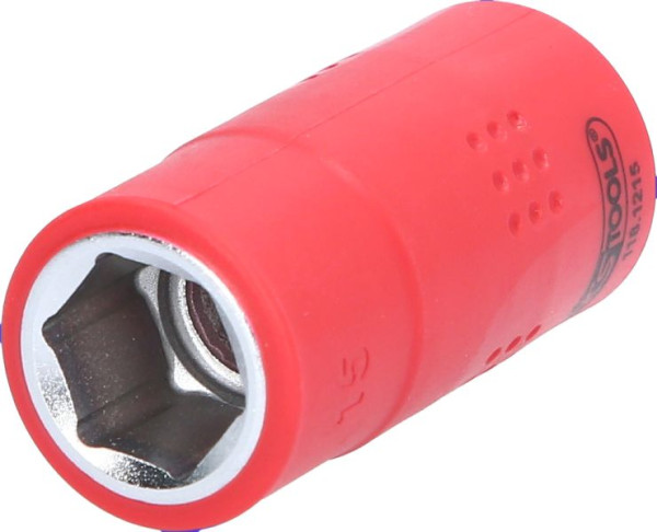 KS Tools 1/2" Isolierte Stecknuss, 15 mm, 118.1215, 4042146873366