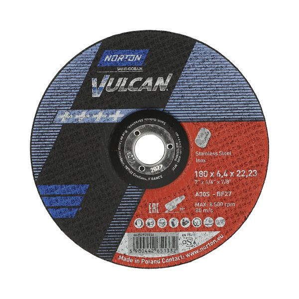 Norton Vulcan Inox SHS SST 230x280 A700 FLX C 4MULT, VE: 10 Stück, 66252925517