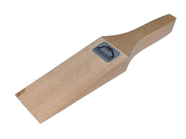 DINOSAURIER Zinnholz aus Buche, breite Spachtelform 48 mm, vorne spitz zulaufen, Handgriff seitlich ergonomisch geformt, ZH 1940 BS1