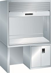 LISTA Qualitätsstation 2x36x36E (BxTxH) 1434x725x1900mm D / Schuko Farbe: Lichtgrau, 17.802.020