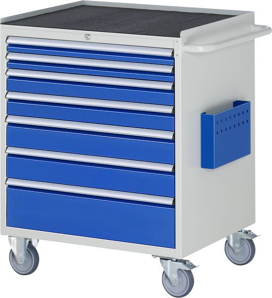 RAU Montagewagen Serie 7000, B770xT650xH975mm, Metallauflage, Schubladen: 2xH60, 2xH90, 2xH120, 1xH180mm, 05-XL5.0A-MT.11