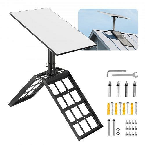 VEVOR Starlink Gen 3 Dachhalterung, 900x200x380 mm, 45°-135° verstellbar, inkl. Montagezubehör, Stahladapter, 250 mm Rohr, Schwarz, WDAZKSDXLZJVJMO6C001V0