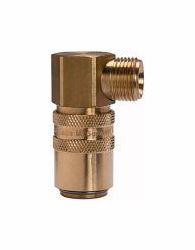 Riegler Temperierkupplung DN 9 mit Außengewindeanschluss, mit Absperrventil, 107964