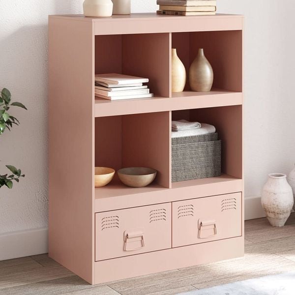 vidaXL Highboard Rosa 67x39x95 cm Stahl, 841800, 8721012426931