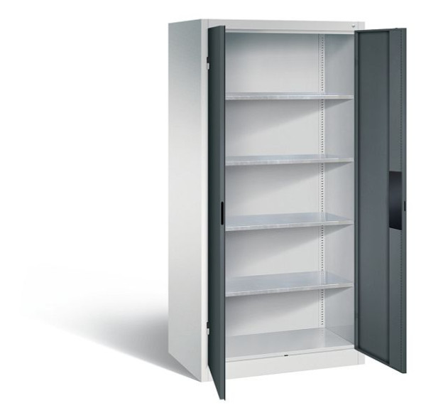 C+P Werkzeugschrank Acurado, H1950xB930xT600mm, Farbe: Lichtgrau / Anthrazitgrau, Muldengriff, 8922-052 S10254