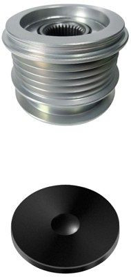 HELLA Generatorfreilauf, Gewindemaß: M16x1,5, Anzahl der Rillen: 5, mit Kappe, 9XU 358 039-231