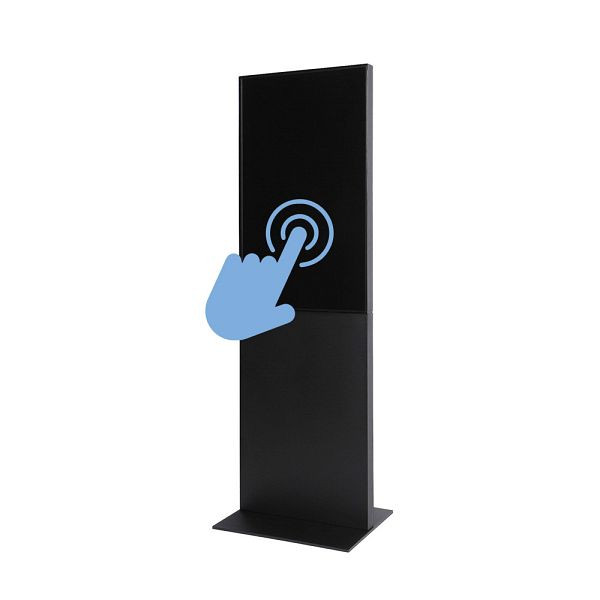 Showdown Displays Smart Line Digitale Infostele mit 43" Samsung-Bildschirm und Touchscreen Schwarz, DITTOTEM43ESFT