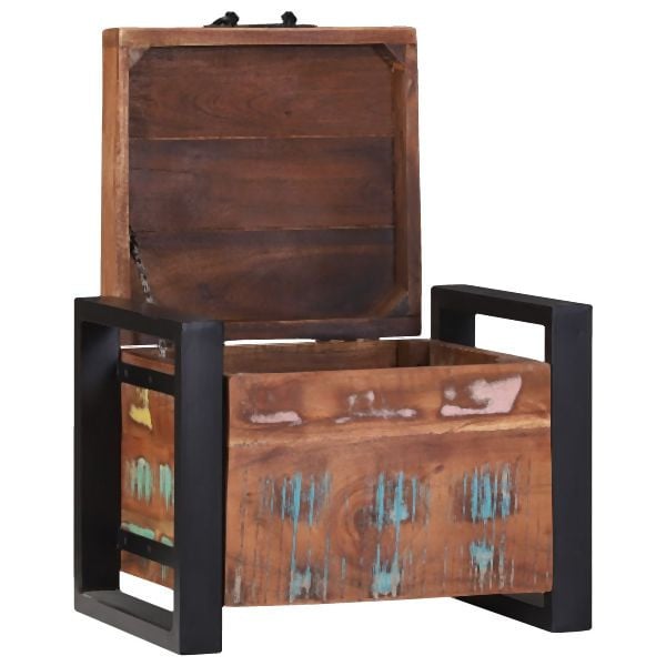 vidaXL Aufbewahrungstruhen 40x30x30cm Massivholz Altholz und Metall, 4015970