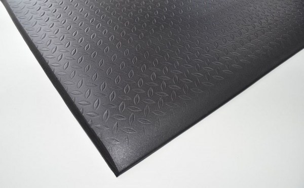 Global Mats SOFT STEP Ergo Arbeitsplatzmatte schwarz, Rautenmuster, 120cm x 180cm, 7219 3 SC 1218