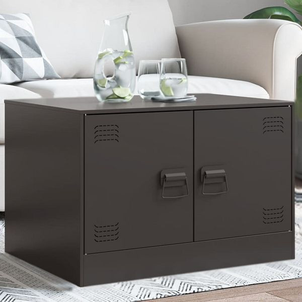 vidaXL Couchtisch Schwarz 67x50x44 cm Stahl, 841727, 8721012426207