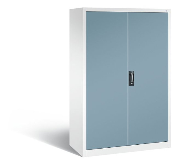 C+P Büro-Drehtürenschrank Acurado, H1950xB1200xT600 mm, Weiß/Horizontblau, 9490-000 S10671