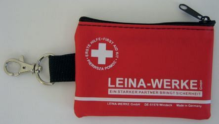 LEINA-WERKE Beatmungshilfe im Schlüsselanhänger, 10 x 6,5 x 1 cm, rot, 43156