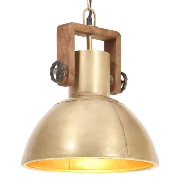 vidaXL Hängelampe Industriestil 25 W Messing Rund 30 cm E27, 320533