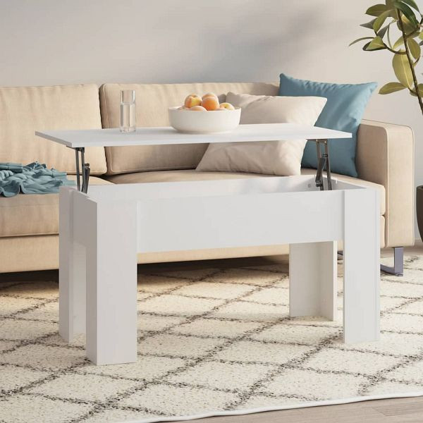 vidaXL Couchtisch Weiß 101x49x52 cm Holzwerkstoff, 809683