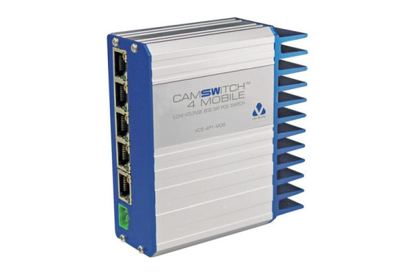 Veracity Ethernet Switch, 4x PoE, 1x RJ45, 12 - 24 V, DC-Anschluss, VCS-4P1-MOB